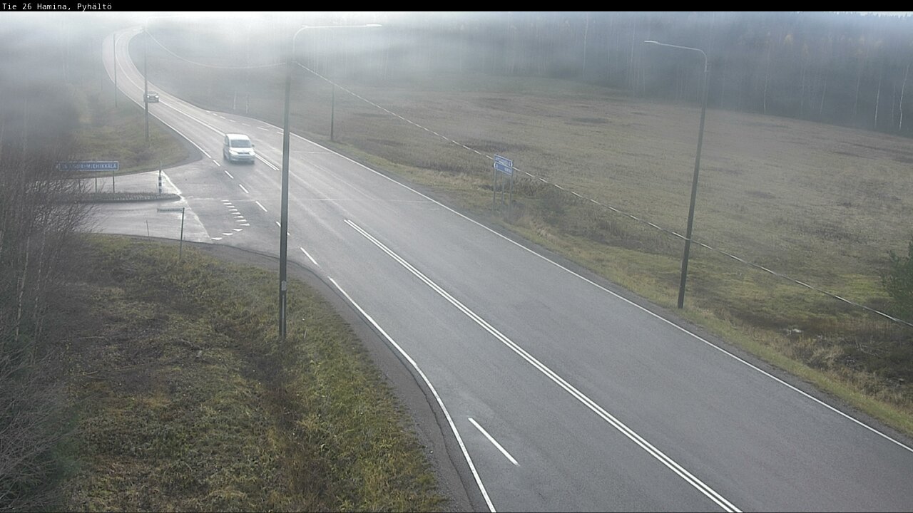 Kelikamerat Kuva Tie 26 Hamina, Pyhältö, Hamina, Kymenlaakso