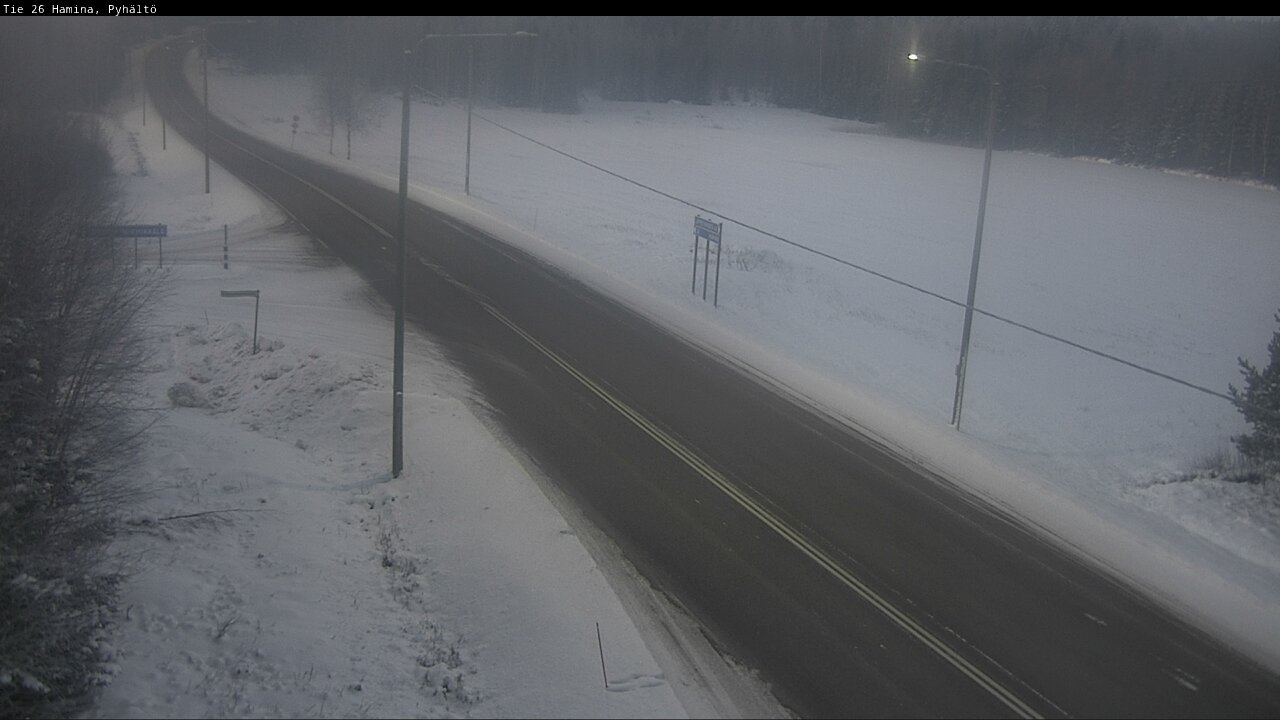 Kelikamerat Kuva Tie 26 Hamina, Pyhältö, Hamina, Kymenlaakso