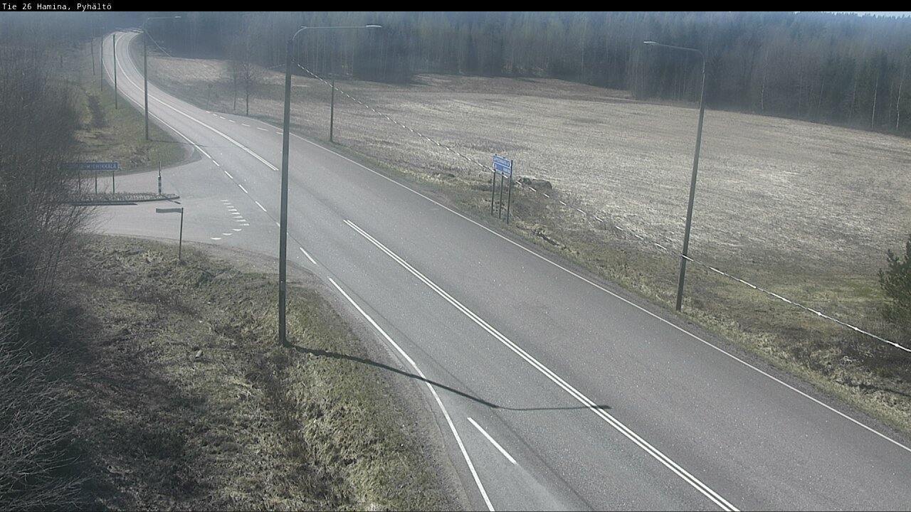 Weather Camera Image Road 26 Hamina, Pyhältö, Hamina, Kymenlaakso