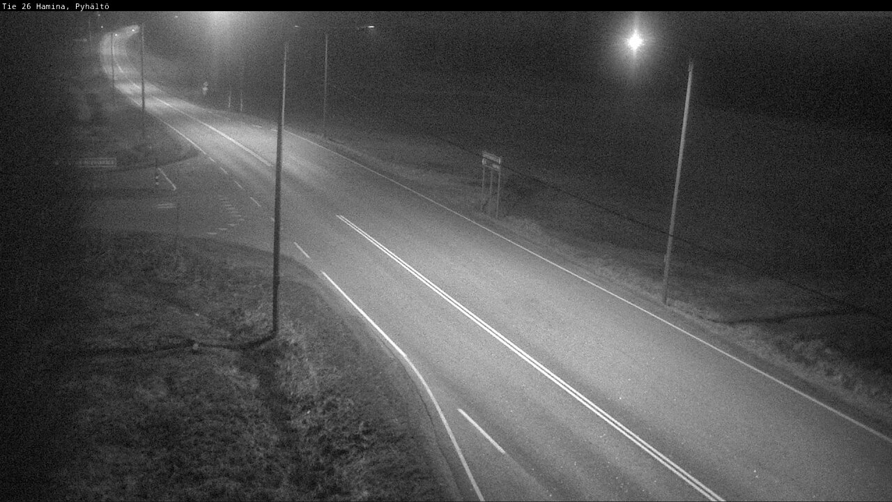 Weather Camera Image Väg 26 Pyhältö, Hamina, Kymenlaakso