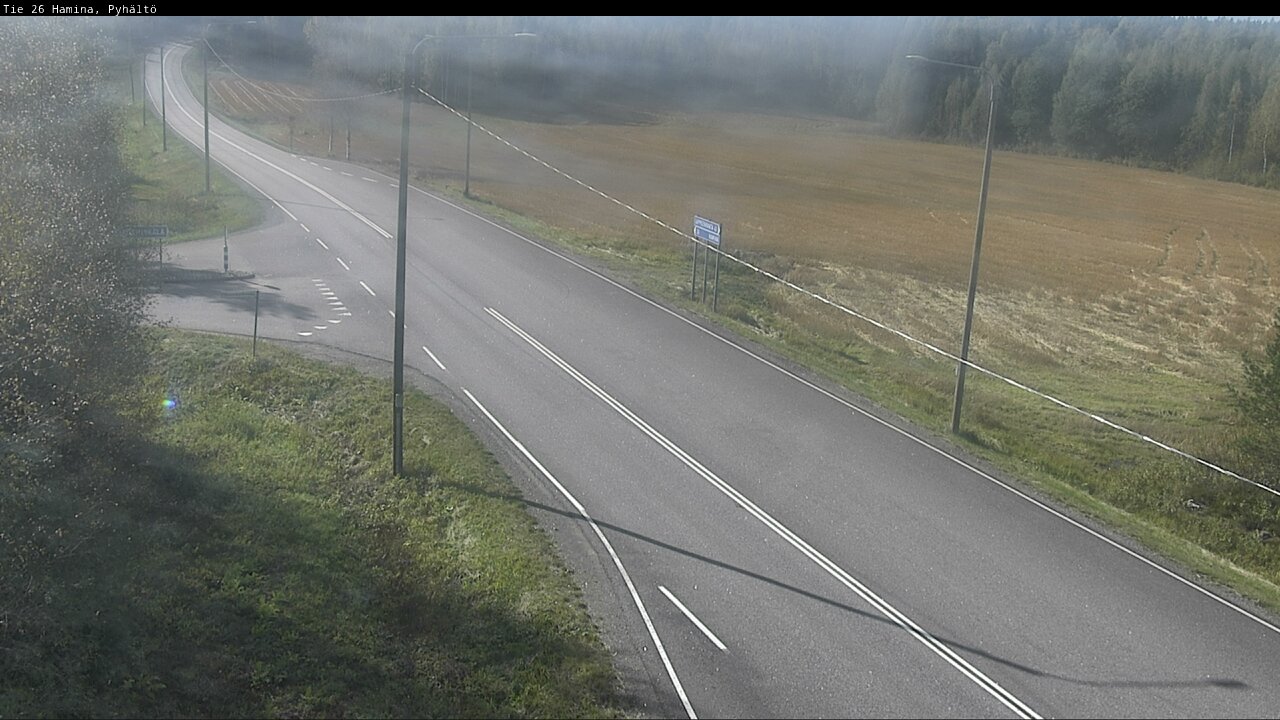 Weather Camera Image Road 26 Hamina, Pyhältö, Hamina, Kymenlaakso