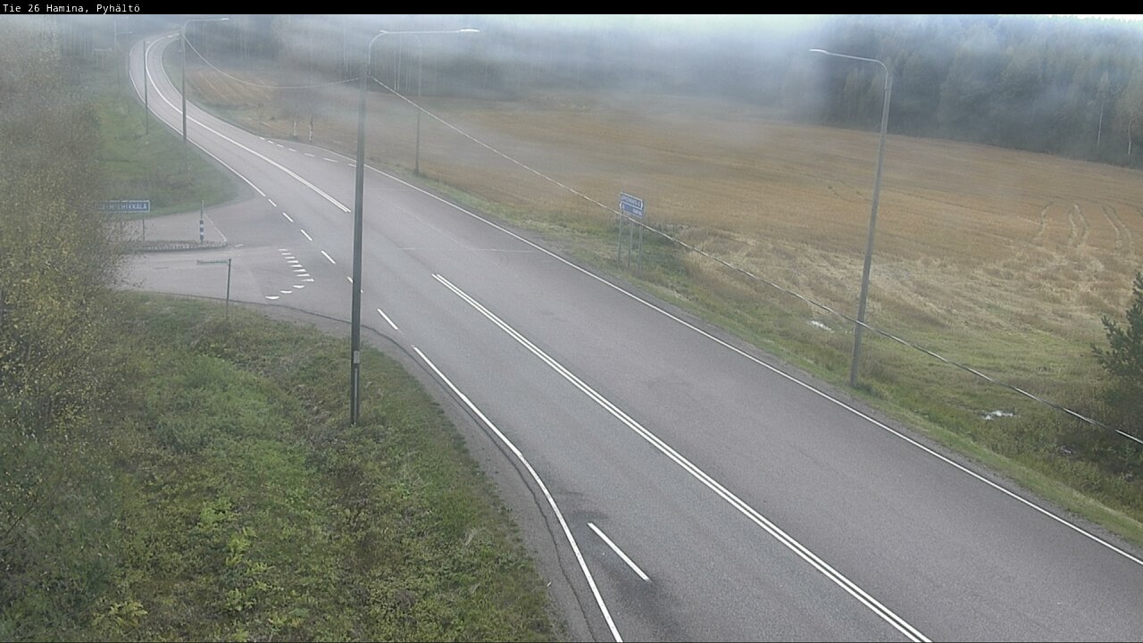 Kelikamerat Kuva Tie 26 Hamina, Pyhältö, Hamina, Kymenlaakso