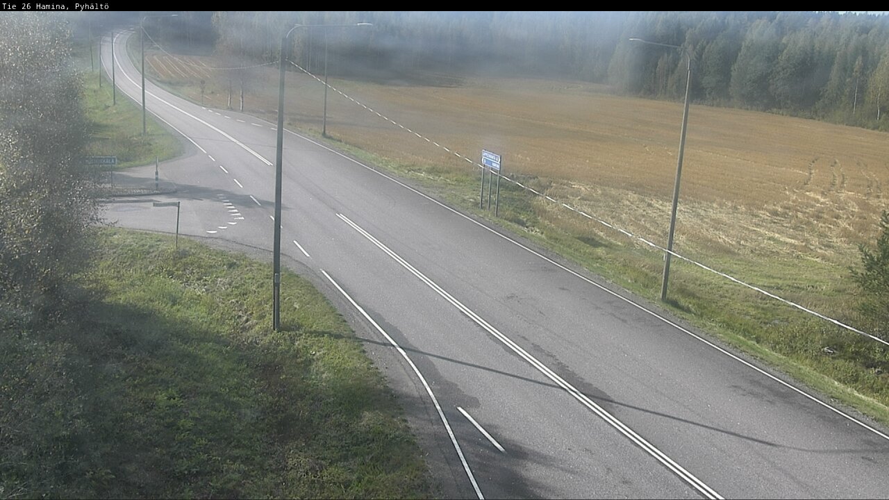 Weather Camera Image Road 26 Hamina, Pyhältö, Hamina, Kymenlaakso