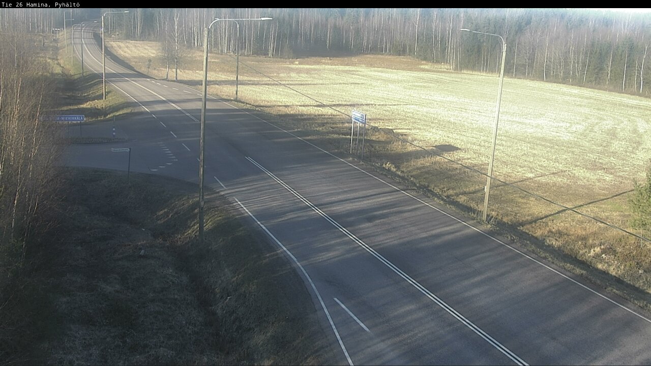 Kelikamerat Kuva Tie 26 Hamina, Pyhältö, Hamina, Kymenlaakso