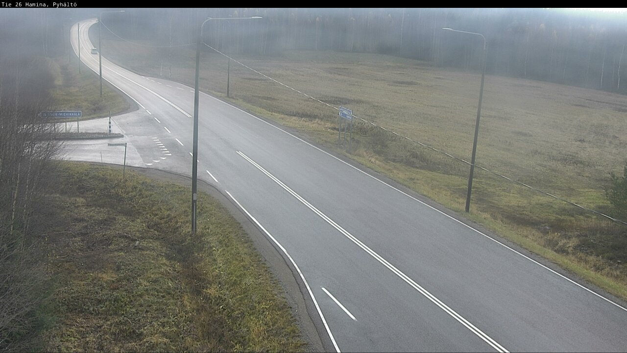 Kelikamerat Kuva Tie 26 Hamina, Pyhältö, Hamina, Kymenlaakso