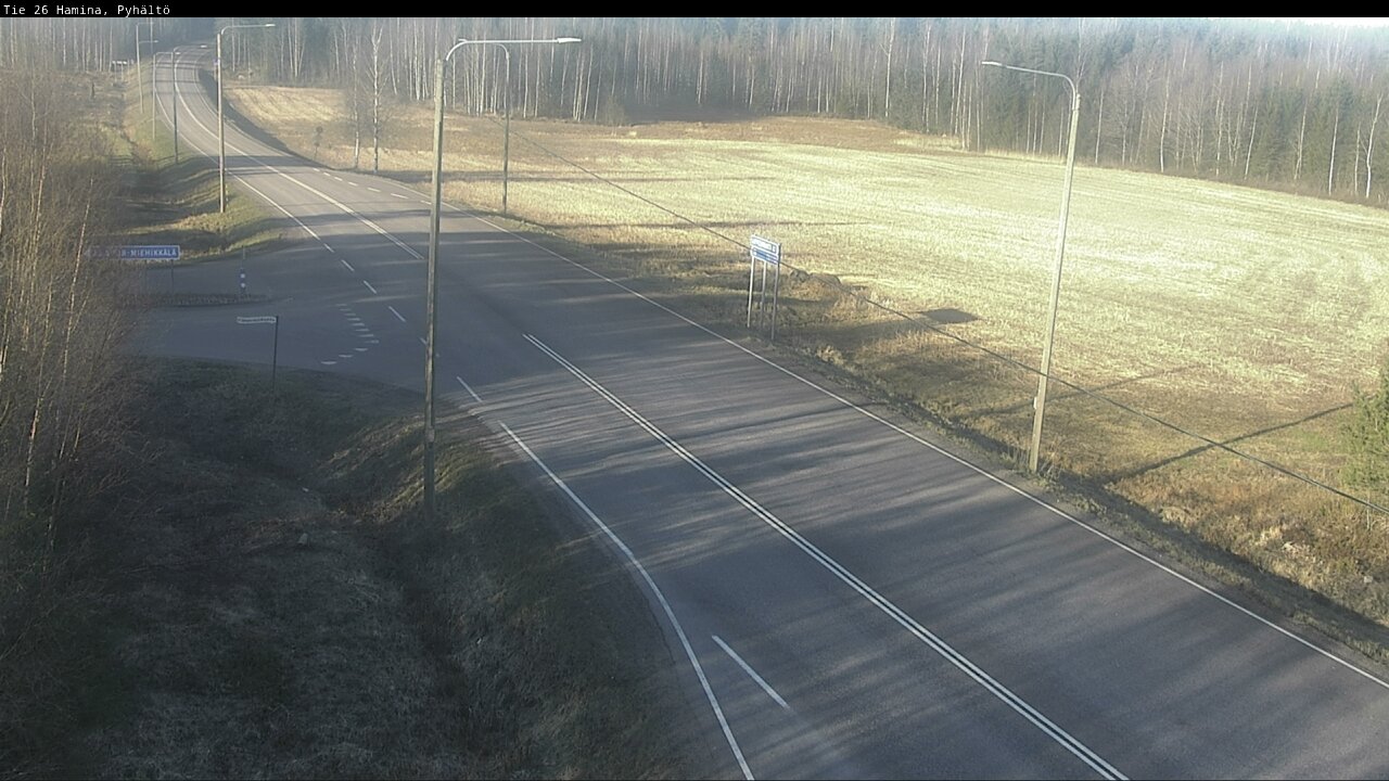 Weather Camera Image Road 26 Hamina, Pyhältö, Hamina, Kymenlaakso