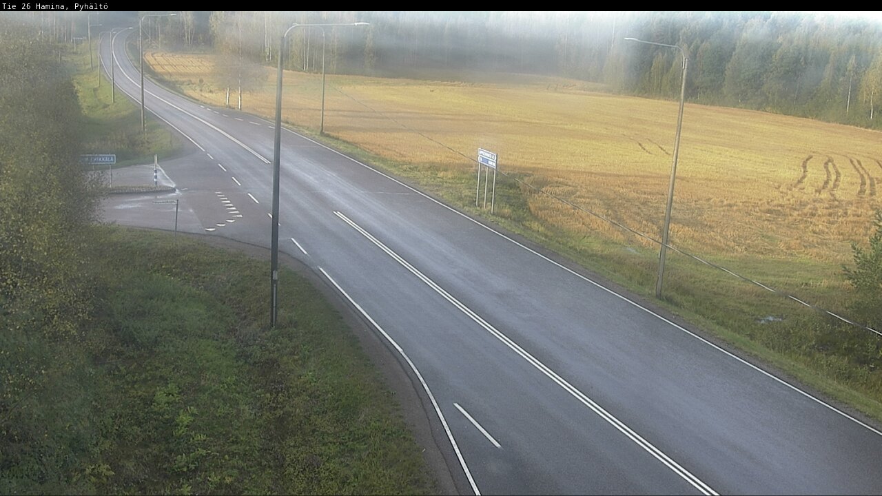 Kelikamerat Kuva Tie 26 Hamina, Pyhältö, Hamina, Kymenlaakso