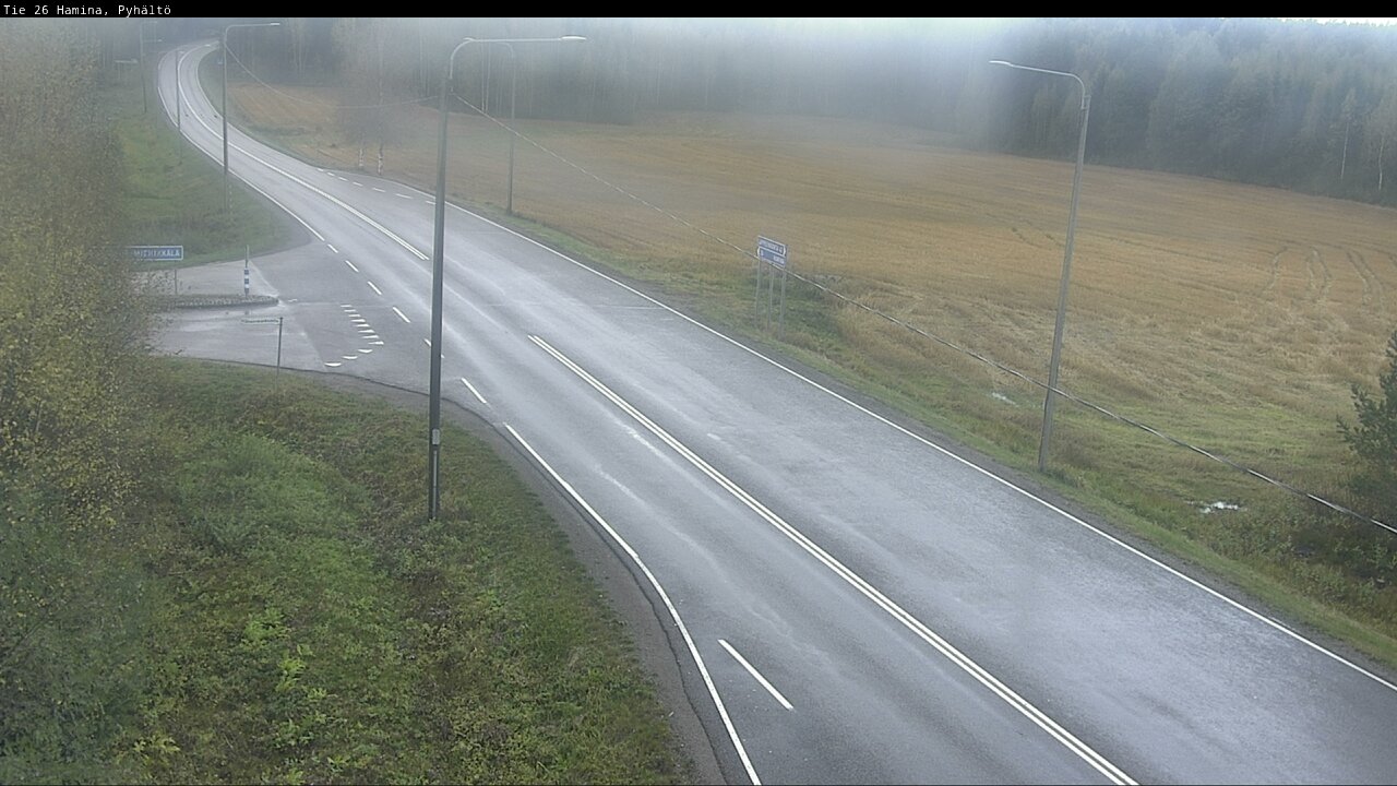 Weather Camera Image Road 26 Hamina, Pyhältö, Hamina, Kymenlaakso