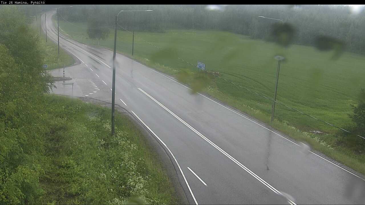 Weather Camera Image Väg 26 Pyhältö, Hamina, Kymenlaakso