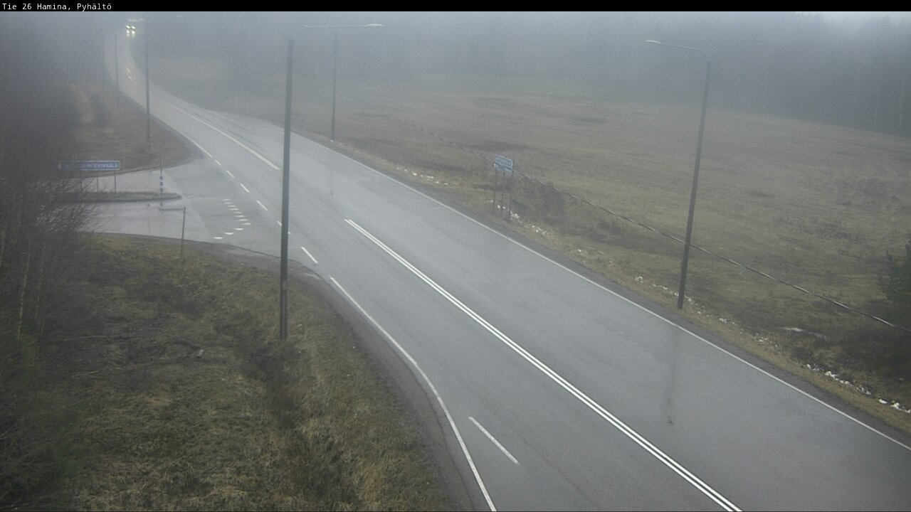Weather Camera Image Road 26 Hamina, Pyhältö, Hamina, Kymenlaakso