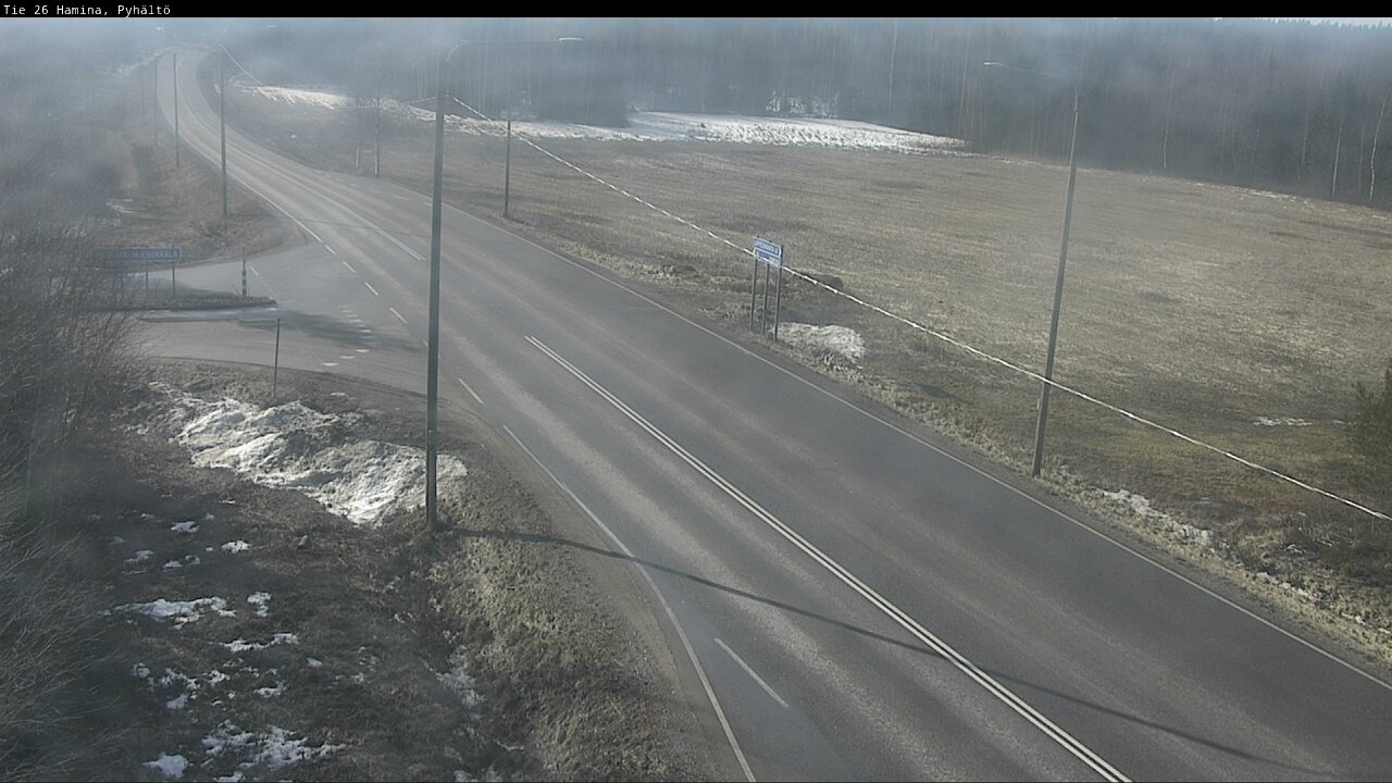 Weather Camera Image Road 26 Hamina, Pyhältö, Hamina, Kymenlaakso