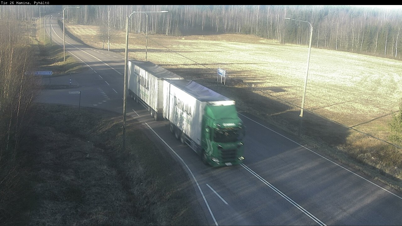Kelikamerat Kuva Tie 26 Hamina, Pyhältö, Hamina, Kymenlaakso