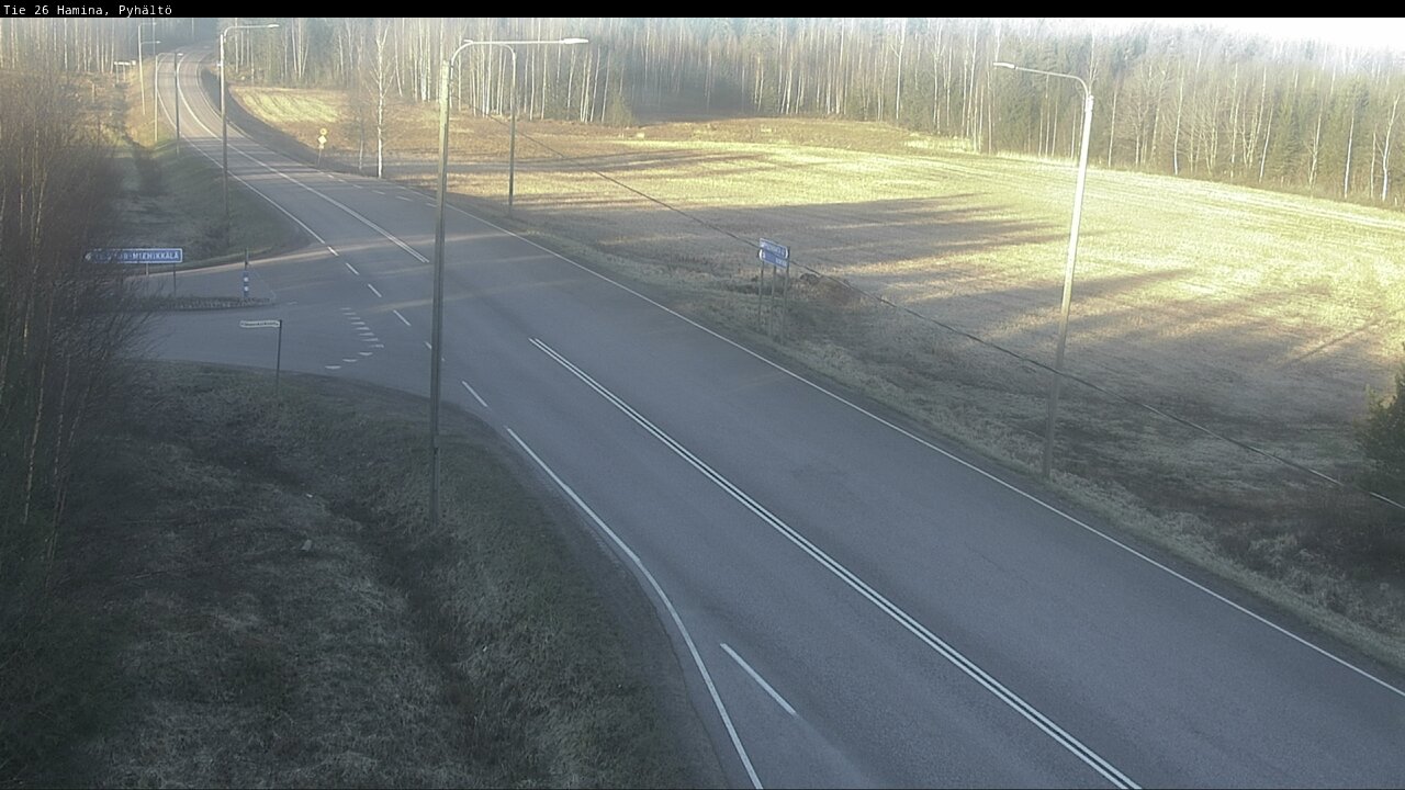 Weather Camera Image Road 26 Hamina, Pyhältö, Hamina, Kymenlaakso