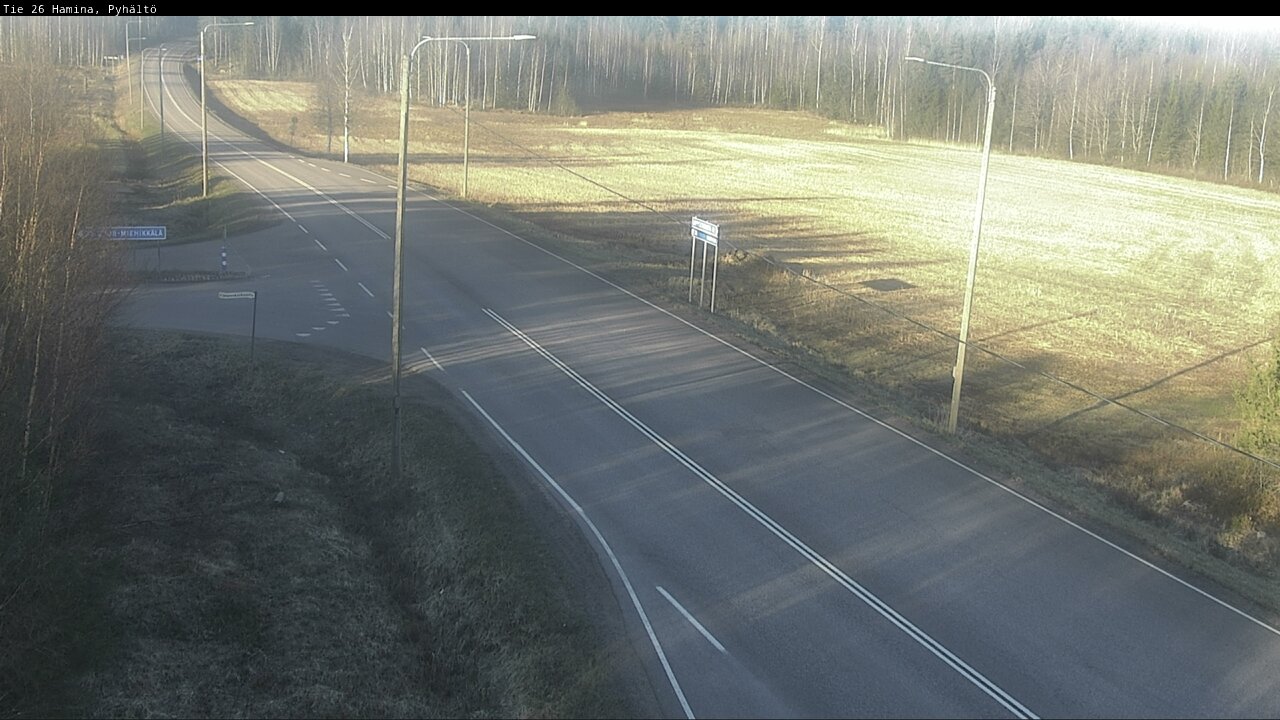 Weather Camera Image Road 26 Hamina, Pyhältö, Hamina, Kymenlaakso