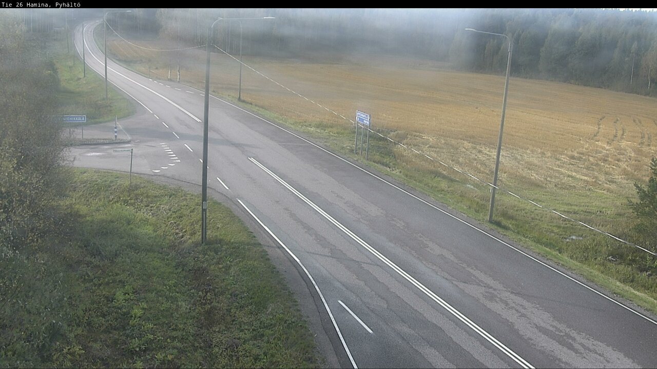 Kelikamerat Kuva Tie 26 Hamina, Pyhältö, Hamina, Kymenlaakso