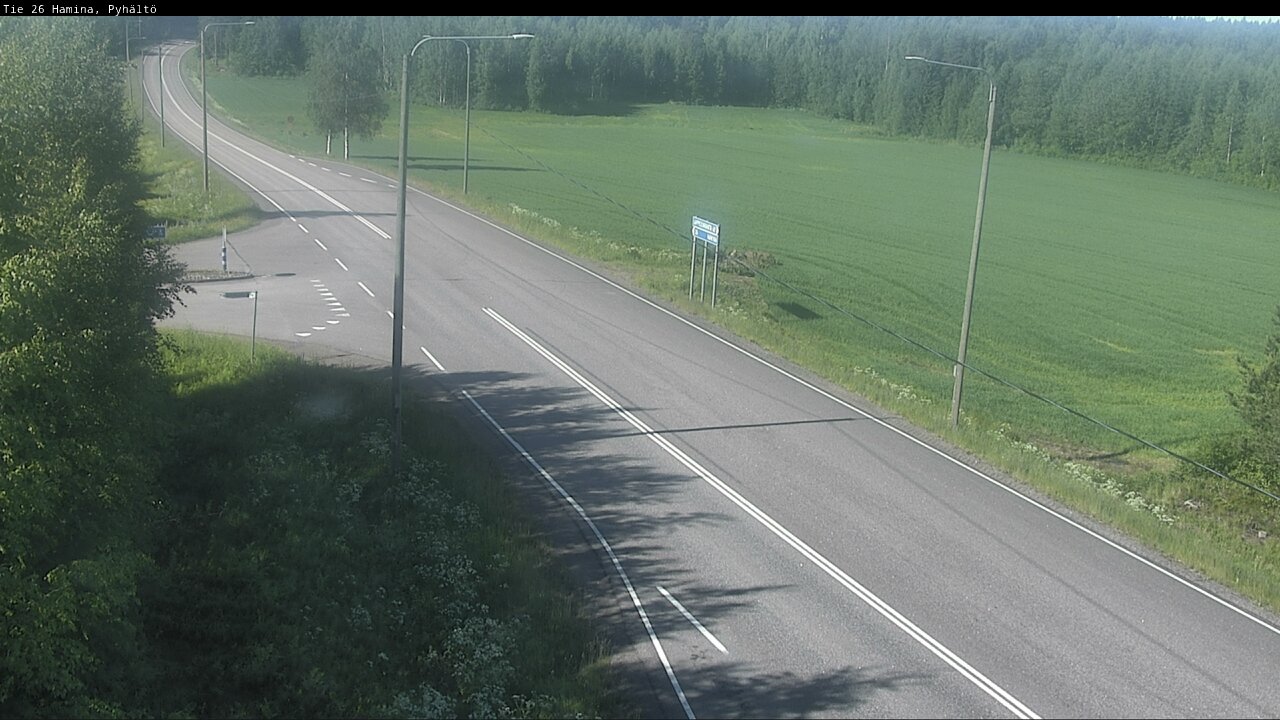 Kelikamerat Kuva Tie 26 Hamina, Pyhältö, Hamina, Kymenlaakso