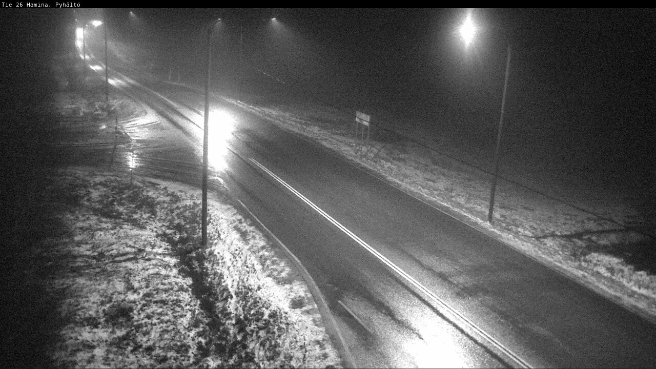 Weather Camera Image Väg 26 Pyhältö, Hamina, Kymenlaakso