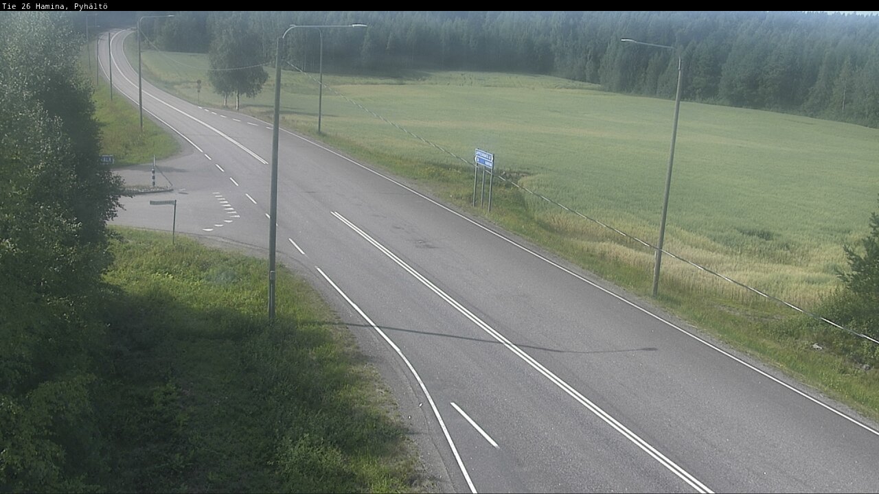Kelikamerat Kuva Tie 26 Hamina, Pyhältö, Hamina, Kymenlaakso