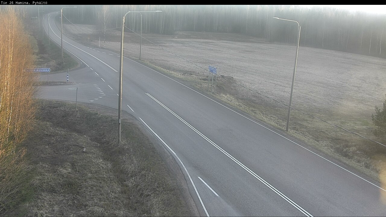 Kelikamerat Kuva Tie 26 Hamina, Pyhältö, Hamina, Kymenlaakso
