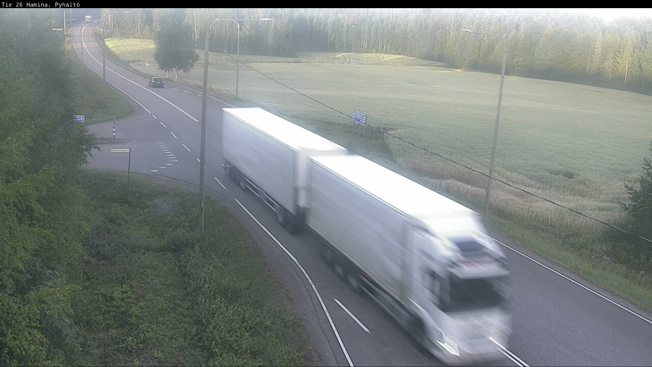 Weather Camera Image Road 26 Hamina, Pyhältö, Hamina, Kymenlaakso