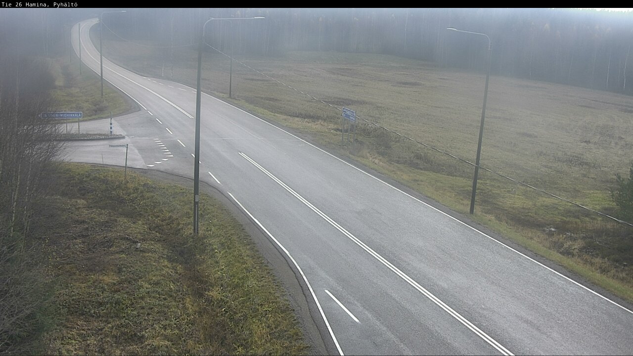 Kelikamerat Kuva Tie 26 Hamina, Pyhältö, Hamina, Kymenlaakso