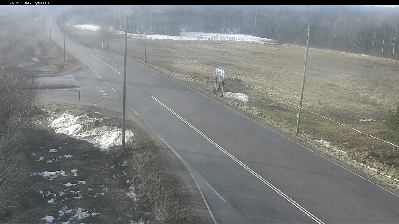 Weather Camera Image Road 26 Hamina, Pyhältö, Hamina, Kymenlaakso
