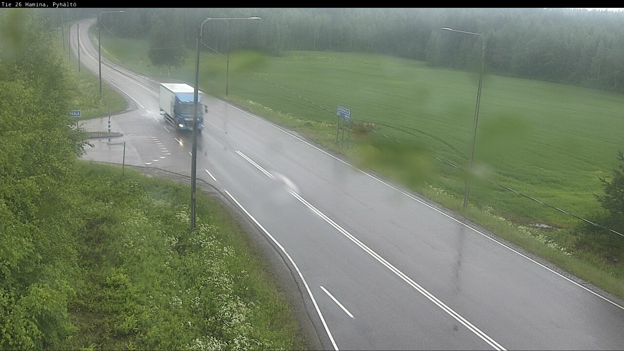 Kelikamerat Kuva Tie 26 Hamina, Pyhältö, Hamina, Kymenlaakso