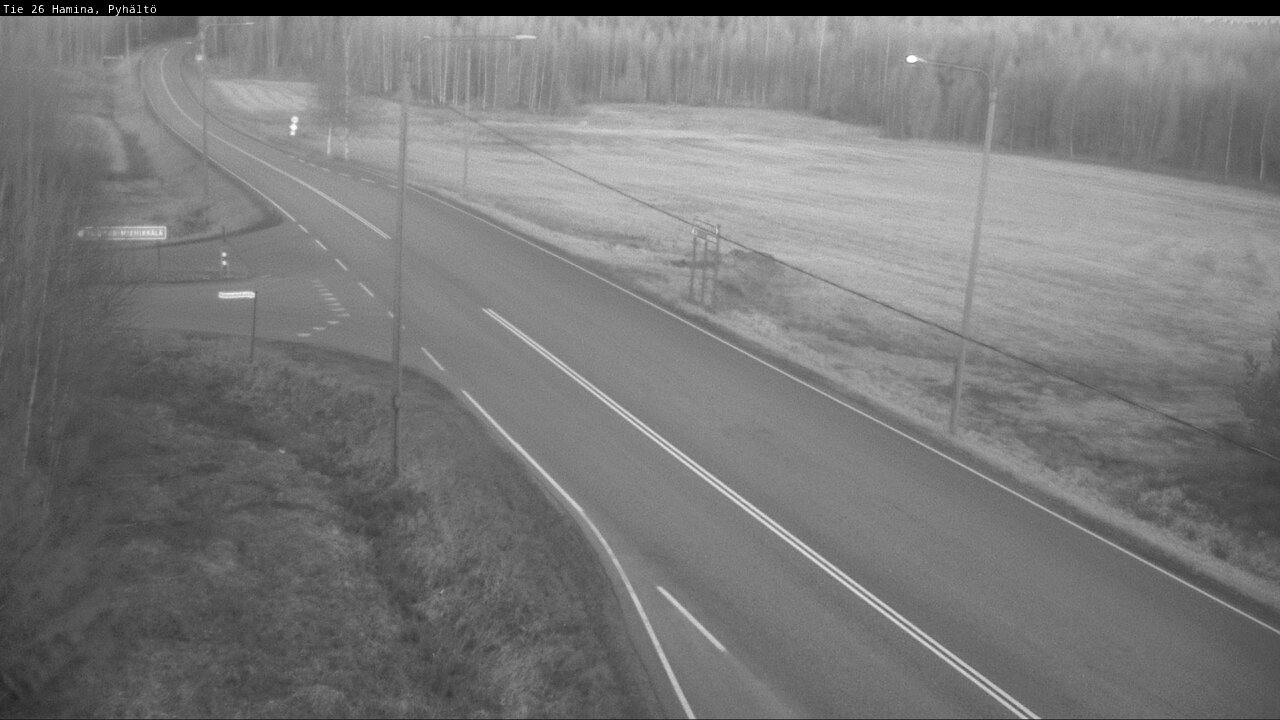 Weather Camera Image Väg 26 Pyhältö, Hamina, Kymenlaakso