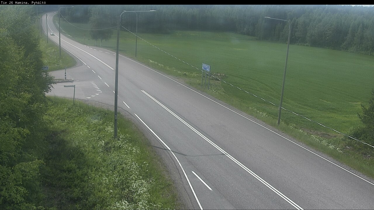 Kelikamerat Kuva Tie 26 Hamina, Pyhältö, Hamina, Kymenlaakso