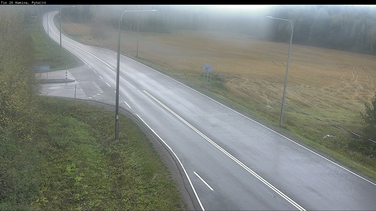 Weather Camera Image Road 26 Hamina, Pyhältö, Hamina, Kymenlaakso