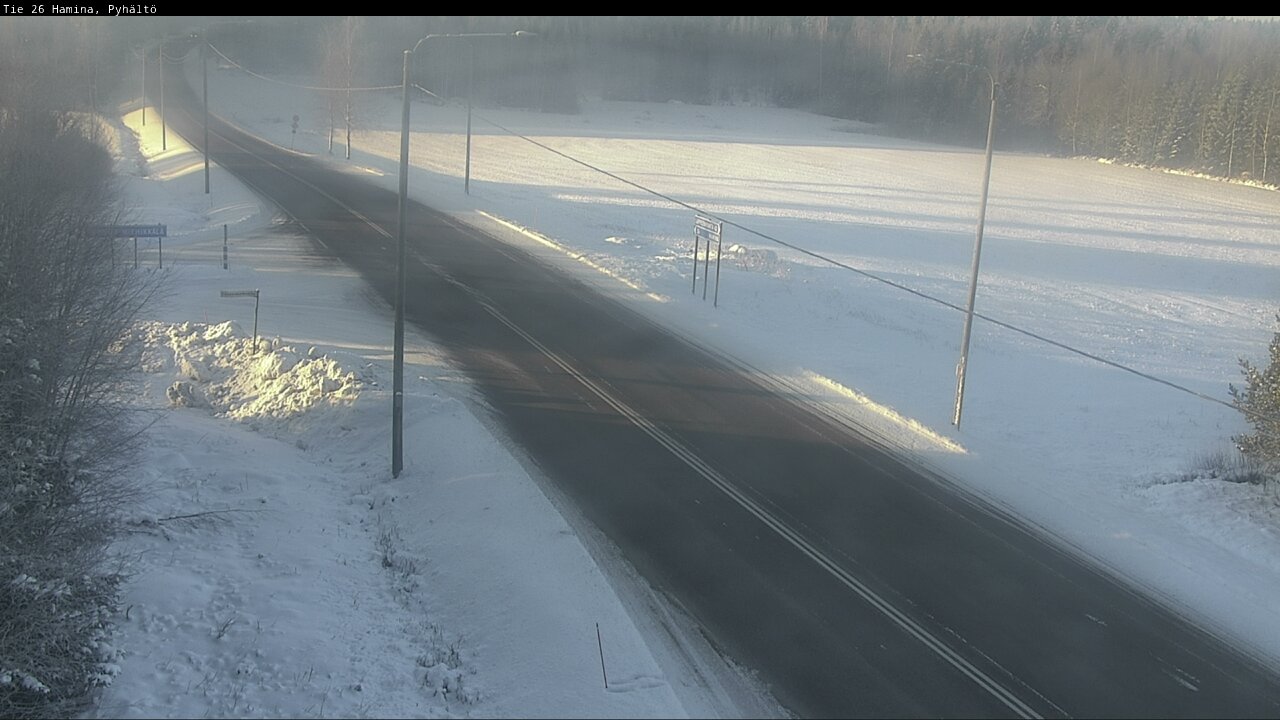 Weather Camera Image Road 26 Hamina, Pyhältö, Hamina, Kymenlaakso