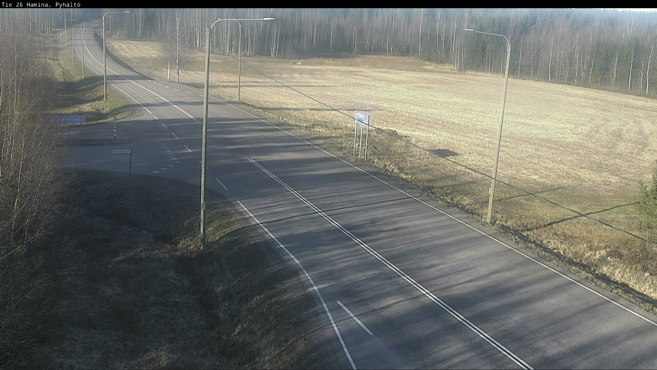 Weather Camera Image Road 26 Hamina, Pyhältö, Hamina, Kymenlaakso