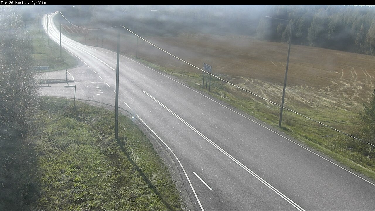 Weather Camera Image Road 26 Hamina, Pyhältö, Hamina, Kymenlaakso