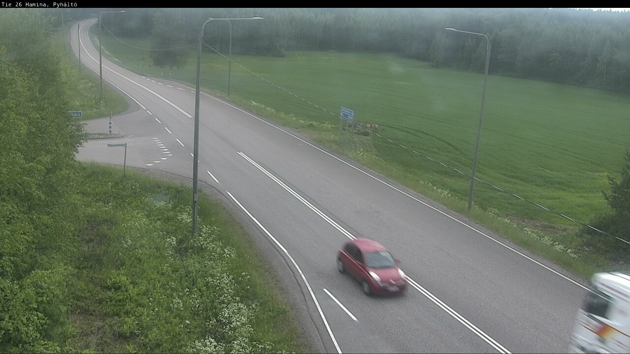 Kelikamerat Kuva Tie 26 Hamina, Pyhältö, Hamina, Kymenlaakso