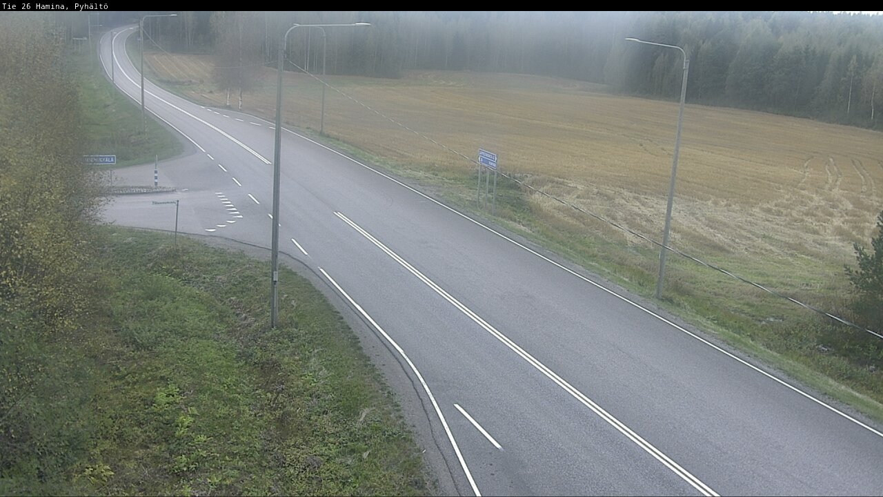 Kelikamerat Kuva Tie 26 Hamina, Pyhältö, Hamina, Kymenlaakso