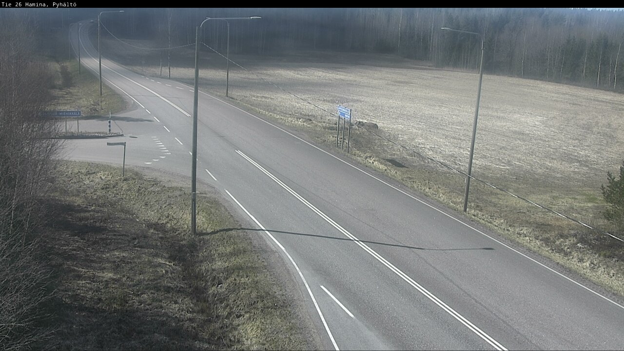 Kelikamerat Kuva Tie 26 Hamina, Pyhältö, Hamina, Kymenlaakso