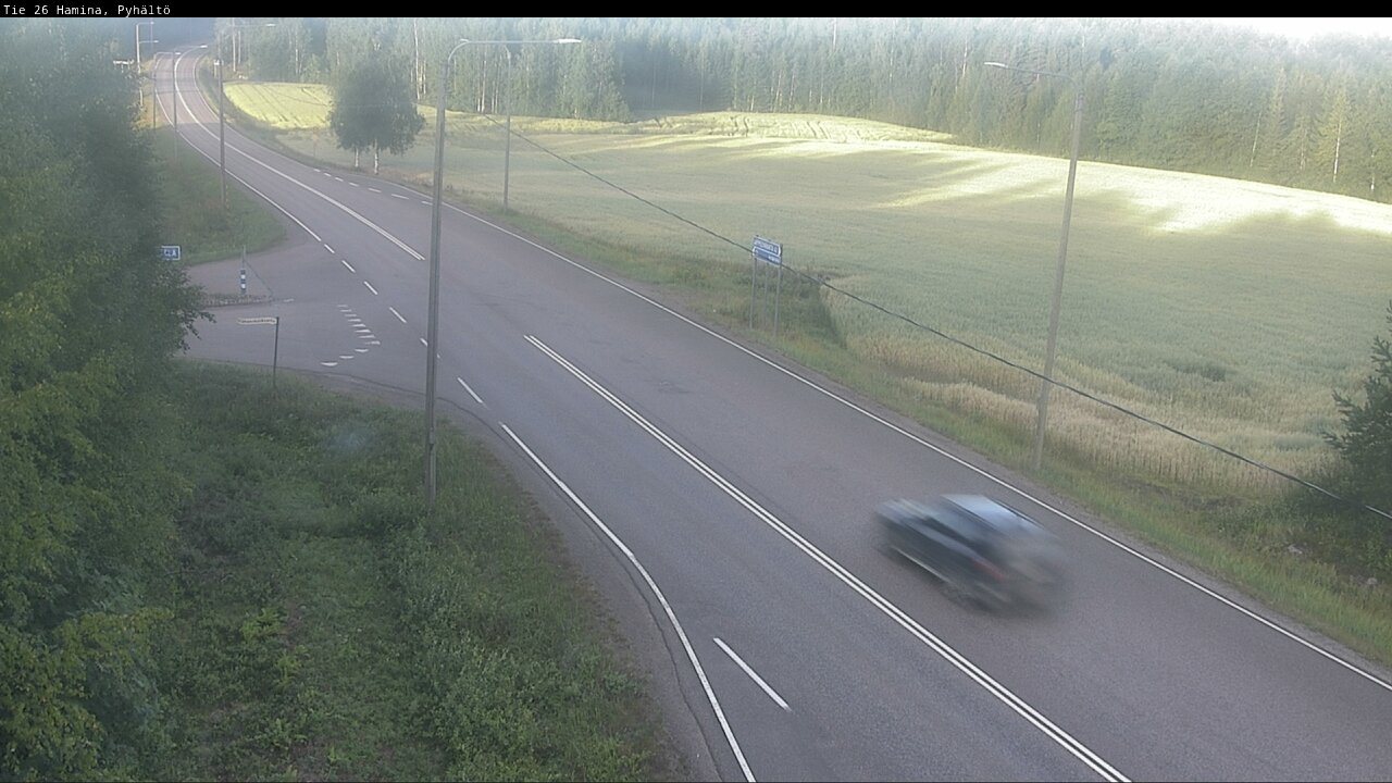 Weather Camera Image Road 26 Hamina, Pyhältö, Hamina, Kymenlaakso