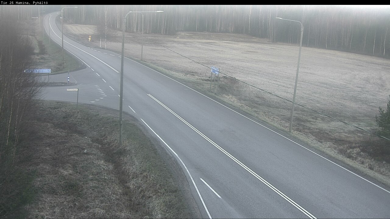 Weather Camera Image Road 26 Hamina, Pyhältö, Hamina, Kymenlaakso