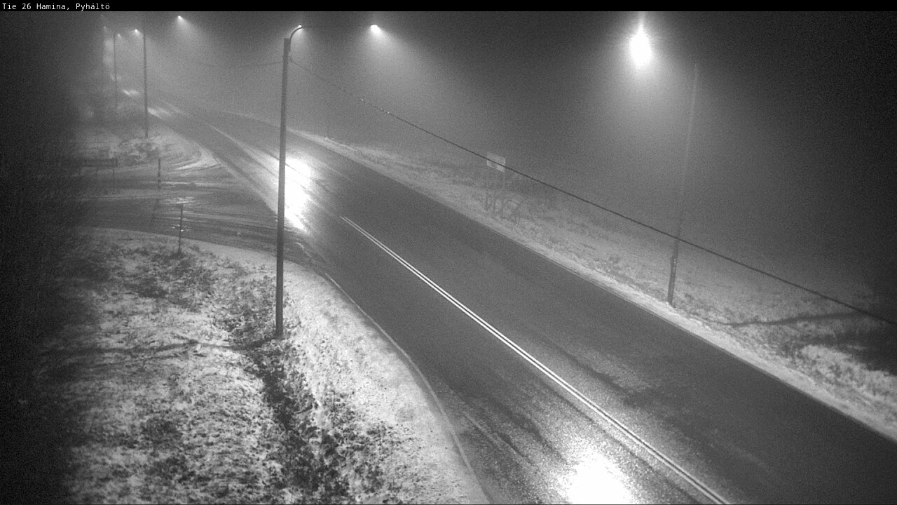 Weather Camera Image Väg 26 Pyhältö, Hamina, Kymenlaakso