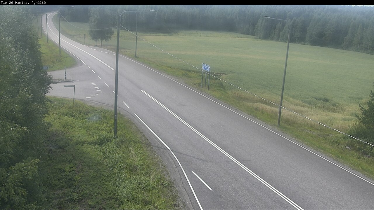 Kelikamerat Kuva Tie 26 Hamina, Pyhältö, Hamina, Kymenlaakso