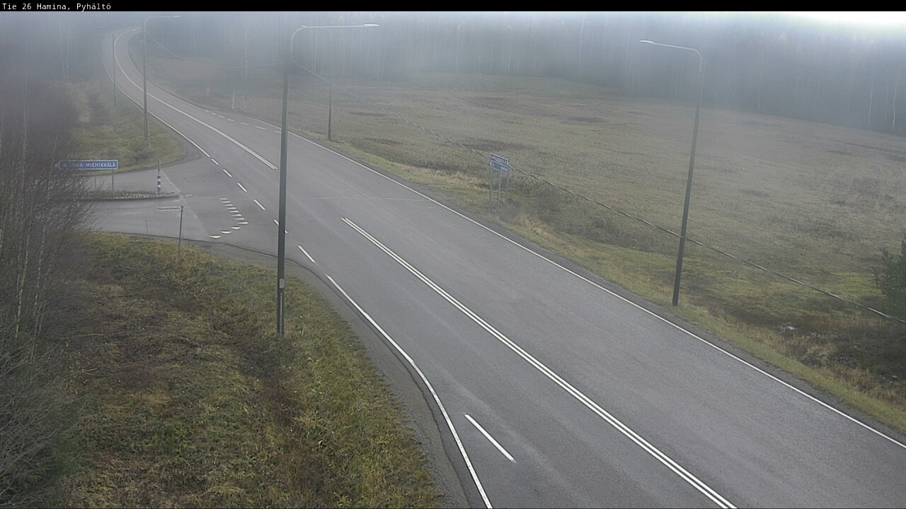 Kelikamerat Kuva Tie 26 Hamina, Pyhältö, Hamina, Kymenlaakso