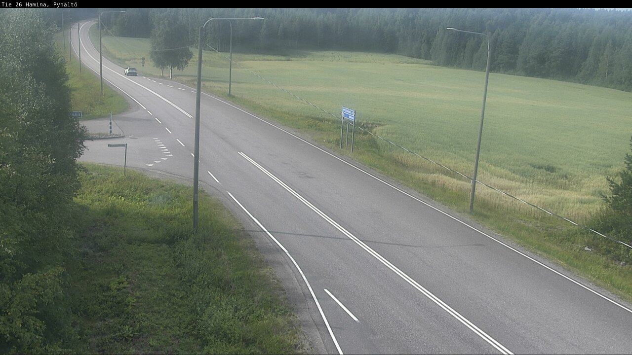 Kelikamerat Kuva Tie 26 Hamina, Pyhältö, Hamina, Kymenlaakso