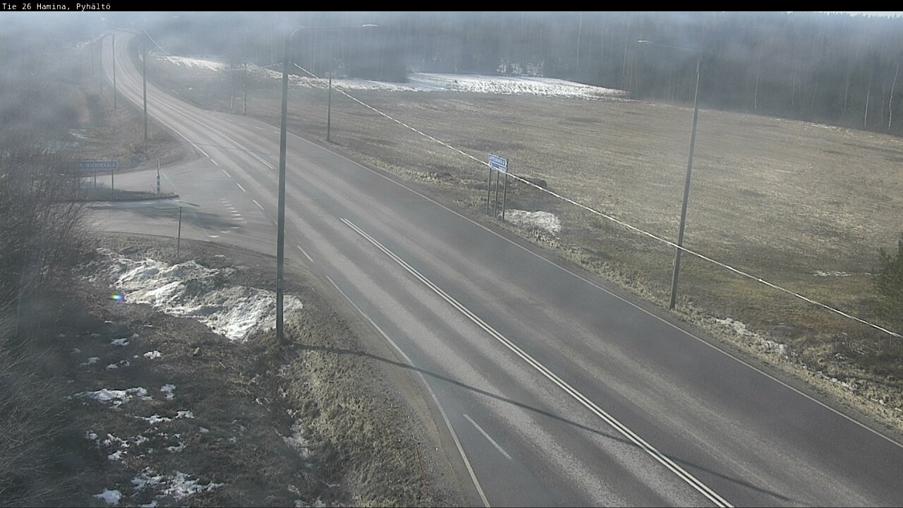 Weather Camera Image Road 26 Hamina, Pyhältö, Hamina, Kymenlaakso