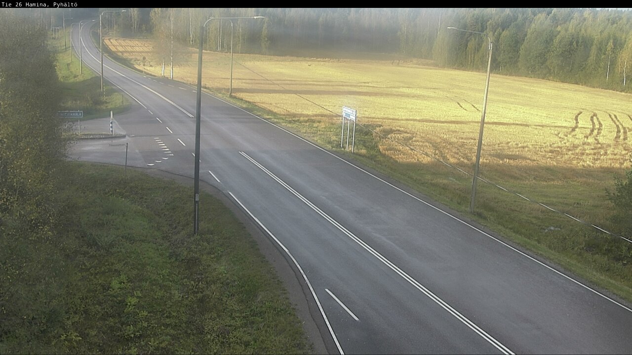 Weather Camera Image Road 26 Hamina, Pyhältö, Hamina, Kymenlaakso