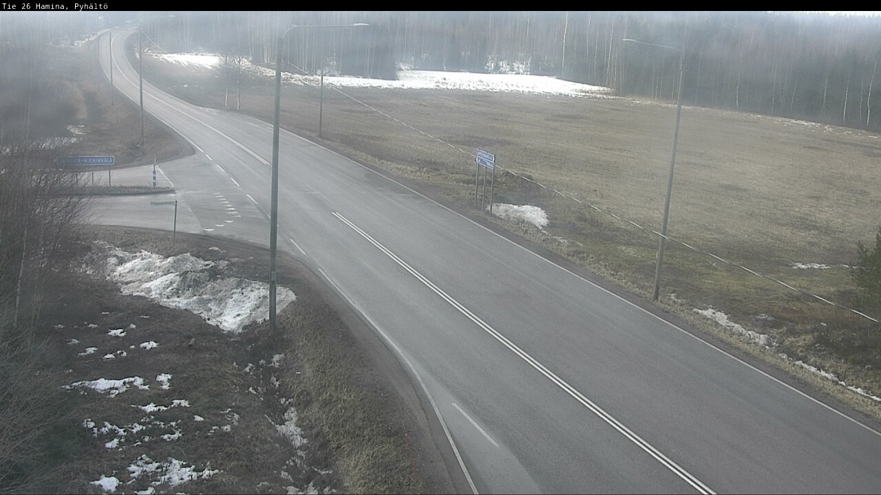 Weather Camera Image Road 26 Hamina, Pyhältö, Hamina, Kymenlaakso