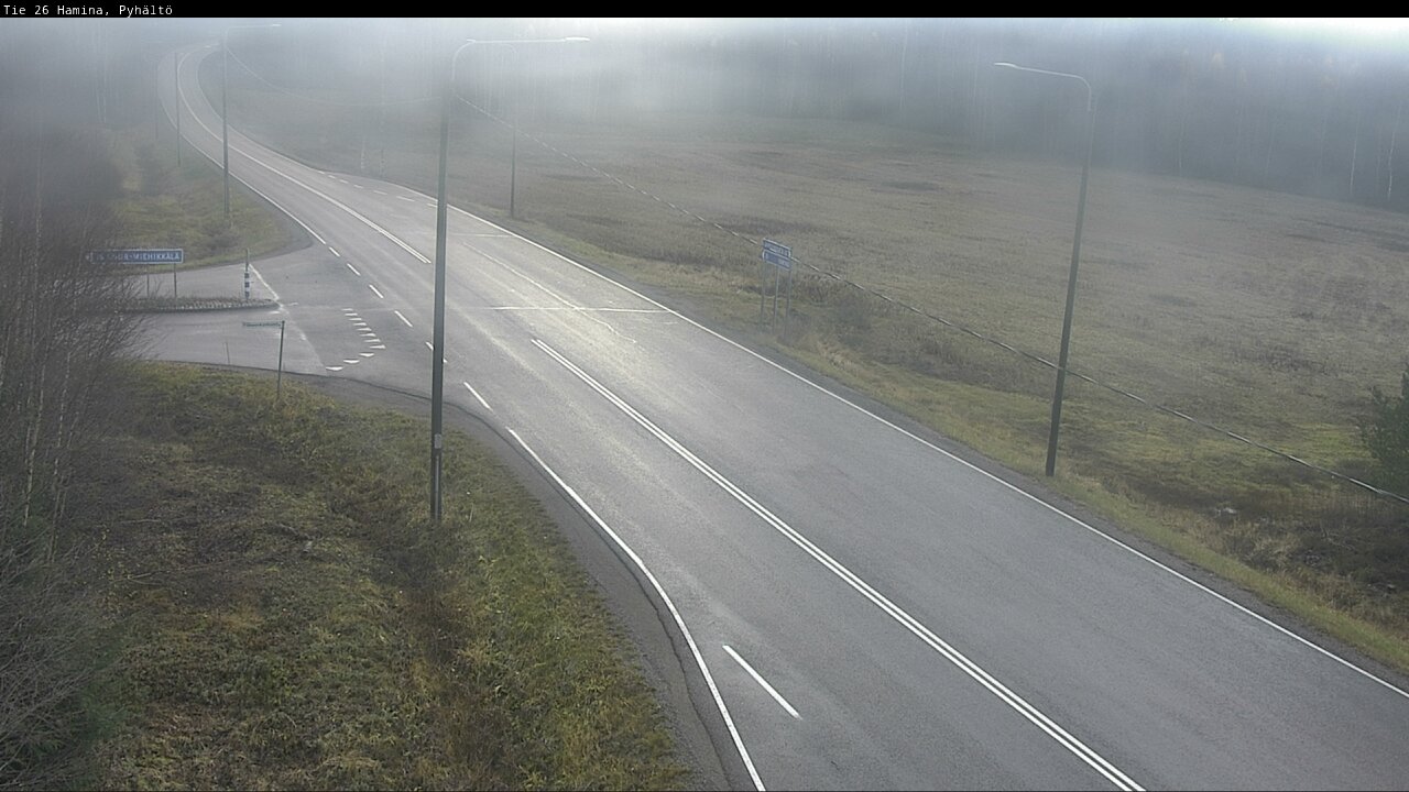 Kelikamerat Kuva Tie 26 Hamina, Pyhältö, Hamina, Kymenlaakso