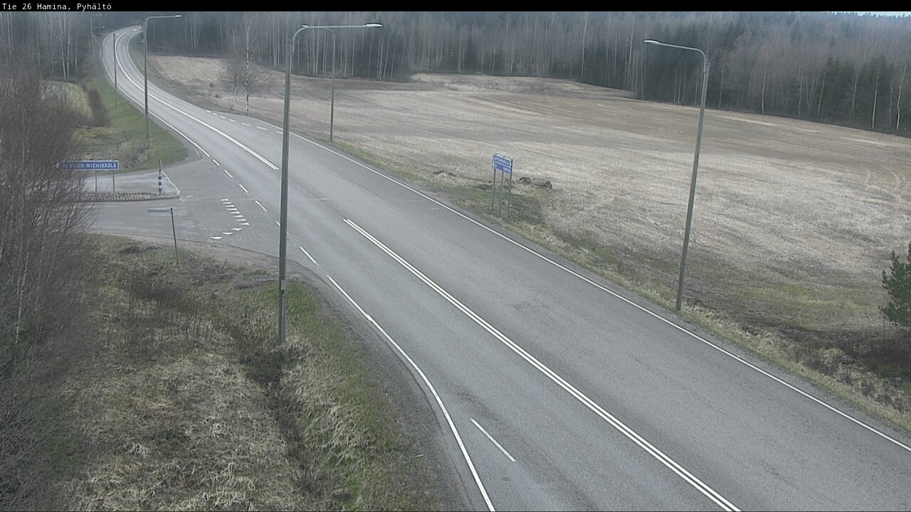 Weather Camera Image Road 26 Hamina, Pyhältö, Hamina, Kymenlaakso