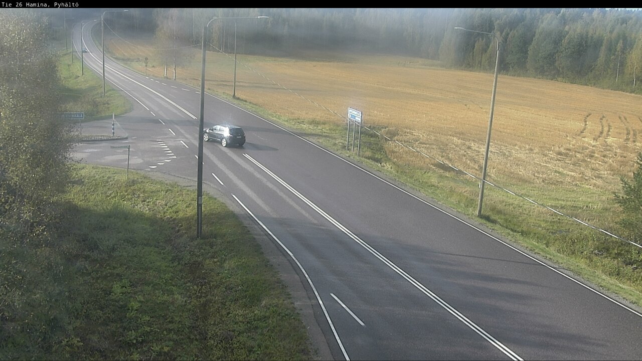 Kelikamerat Kuva Tie 26 Hamina, Pyhältö, Hamina, Kymenlaakso
