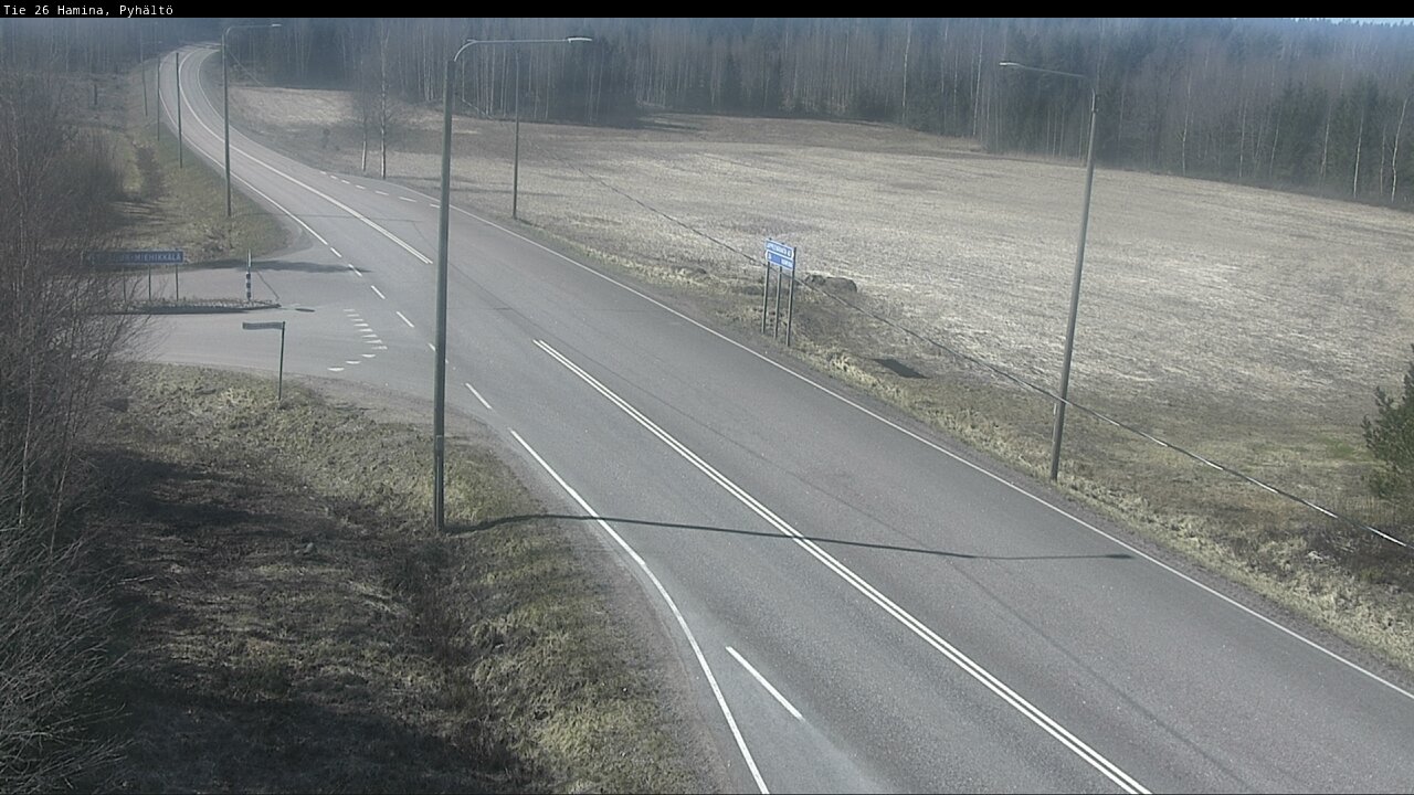 Kelikamerat Kuva Tie 26 Hamina, Pyhältö, Hamina, Kymenlaakso