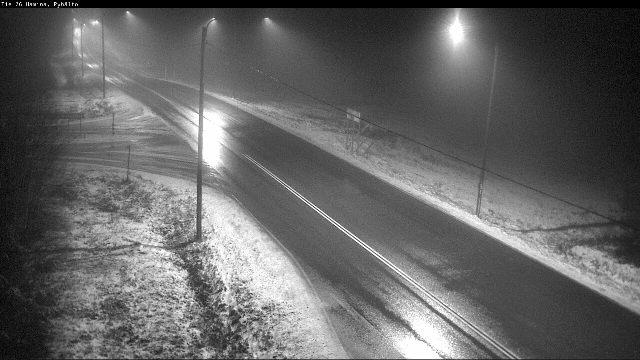 Weather Camera Image Väg 26 Pyhältö, Hamina, Kymenlaakso